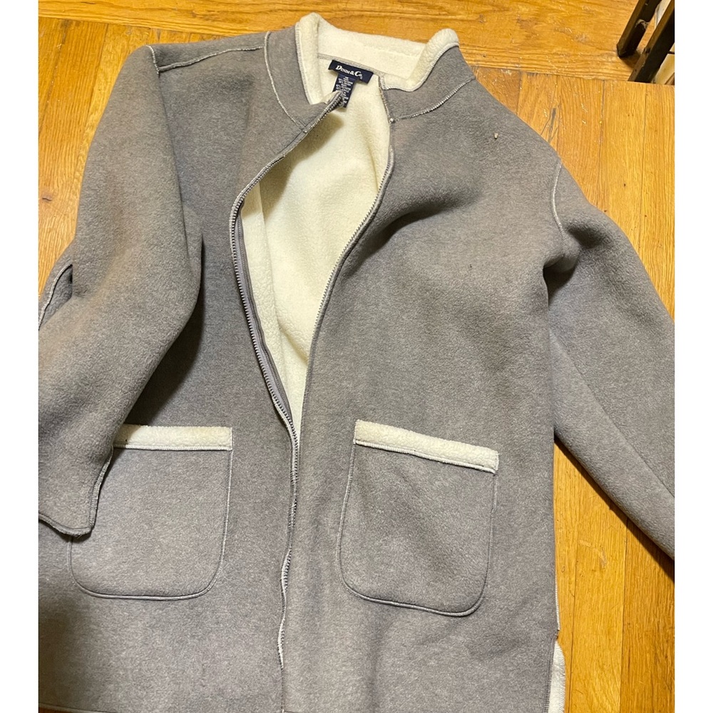 Denim & Co Fleece Coat 3/4 length